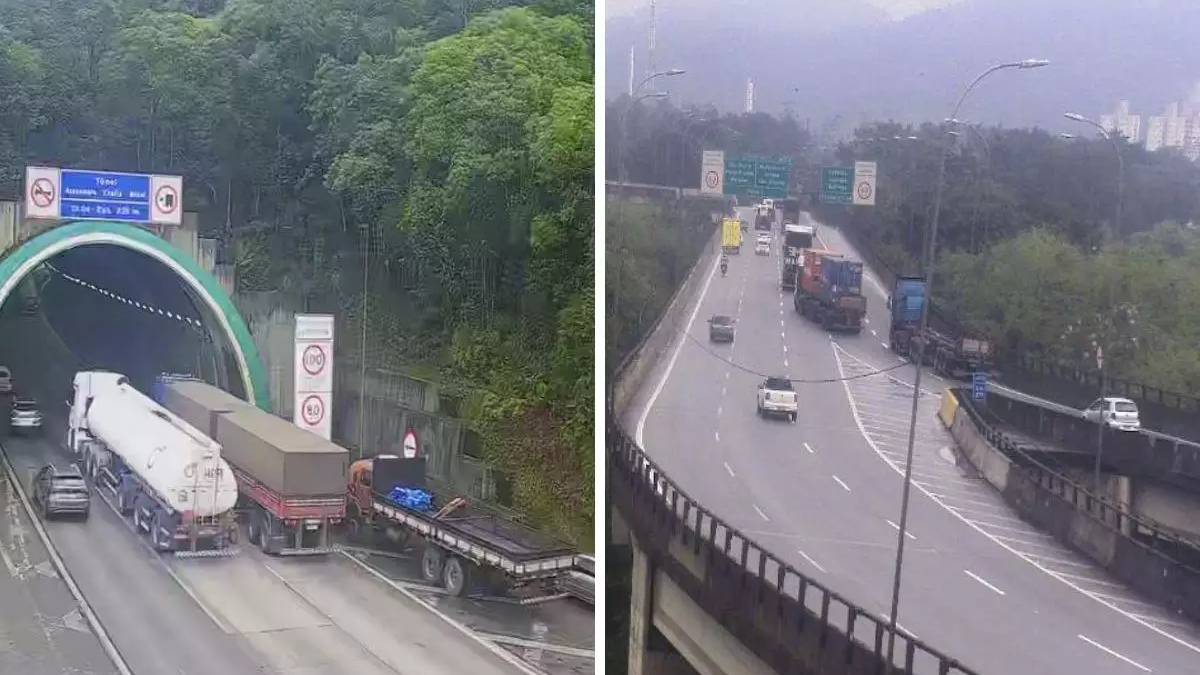 Em direção a Capital, pela Rodovia dos Imigrantes, a lentidão acontece do km 58 ao km 46, devido ao alto fluxo de veículos