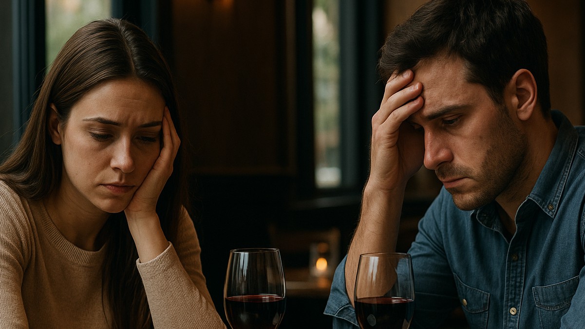 Casal sai para almoçar em momento delicado no relacionamento