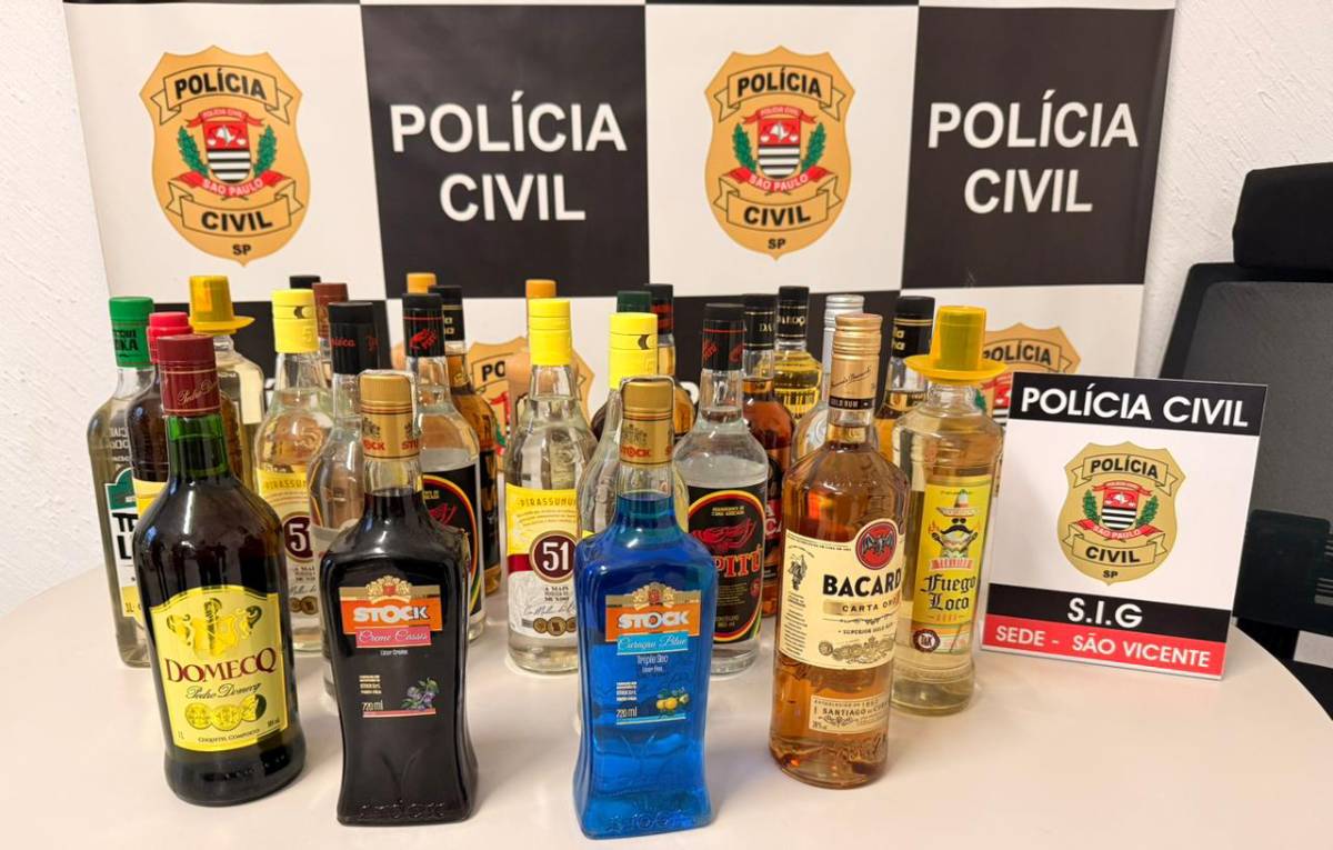 Questionado sobre a origem das garrafas, o responsável pelo estabelecimento afirmou não possuir mais as notas fiscais, alegando que estas estavam antigas e parcialmente apagadas