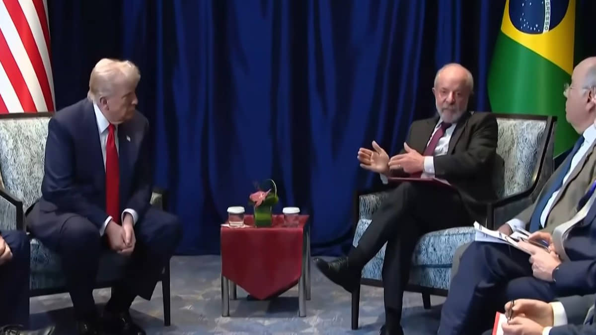 Trump e Lula trocaram elogios durante reunião dessa manhã