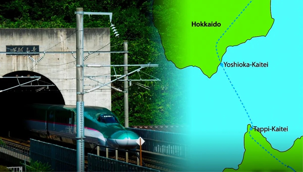 Localizado no norte do Japão, o Túnel de Seikan conecta as ilhas de Honshu e Hokkaido