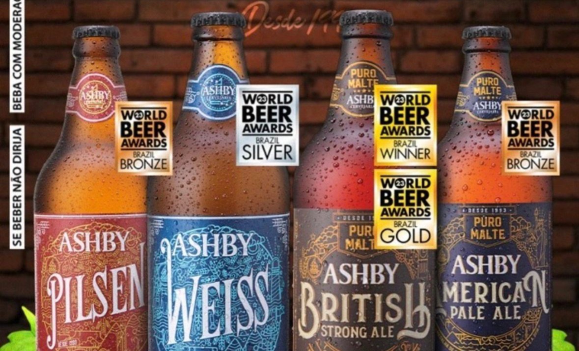 A Ashby British Strong Ale, produzida pela Cervejaria Ashby, foi eleita a melhor do mundo em sua categoria no World Beer Awards 2025, realizado em Londres