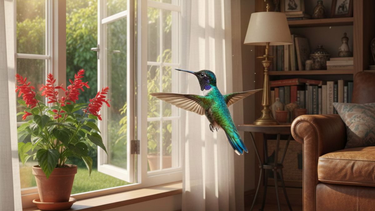 Pequeno visitante aparece para 'inspecionar' a vibração do lar