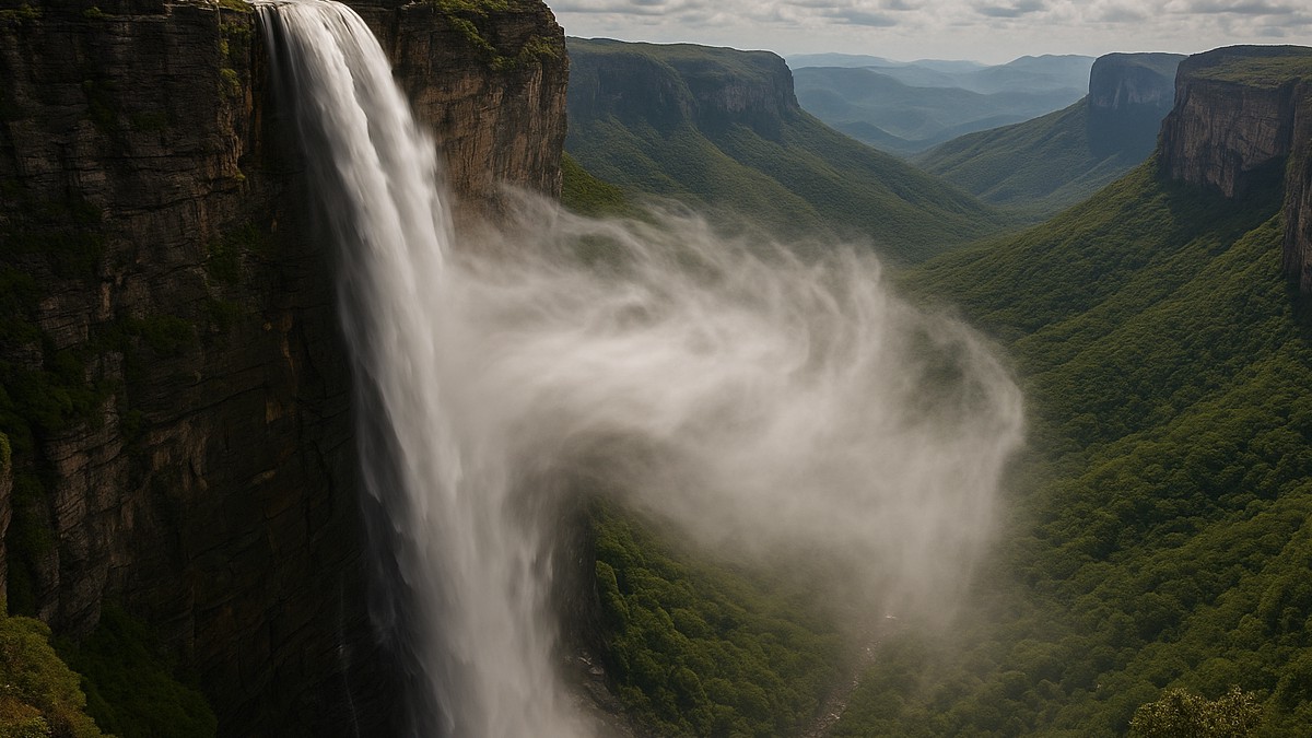 A Cachoeira da Fumaça é uma das mais lindas do mundo