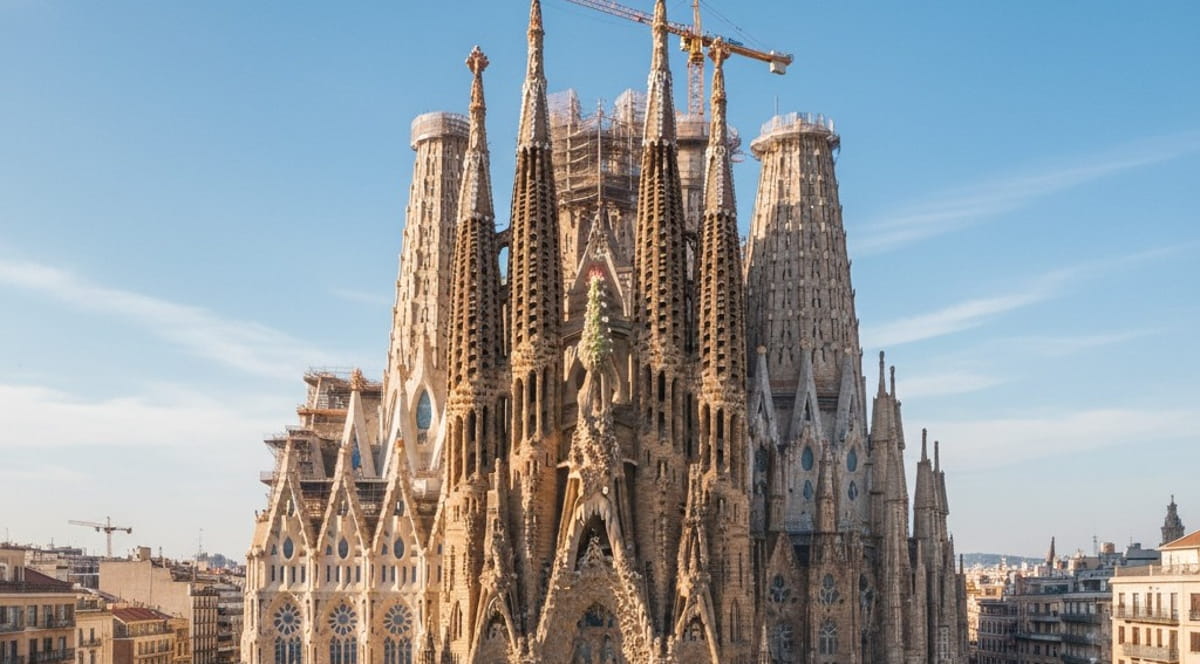 Considerada a obra mais longa em andamento no planeta, a Sagrada Família começou como um projeto modesto, idealizado pelo arquiteto Francisco de Paula del Villar em 1882