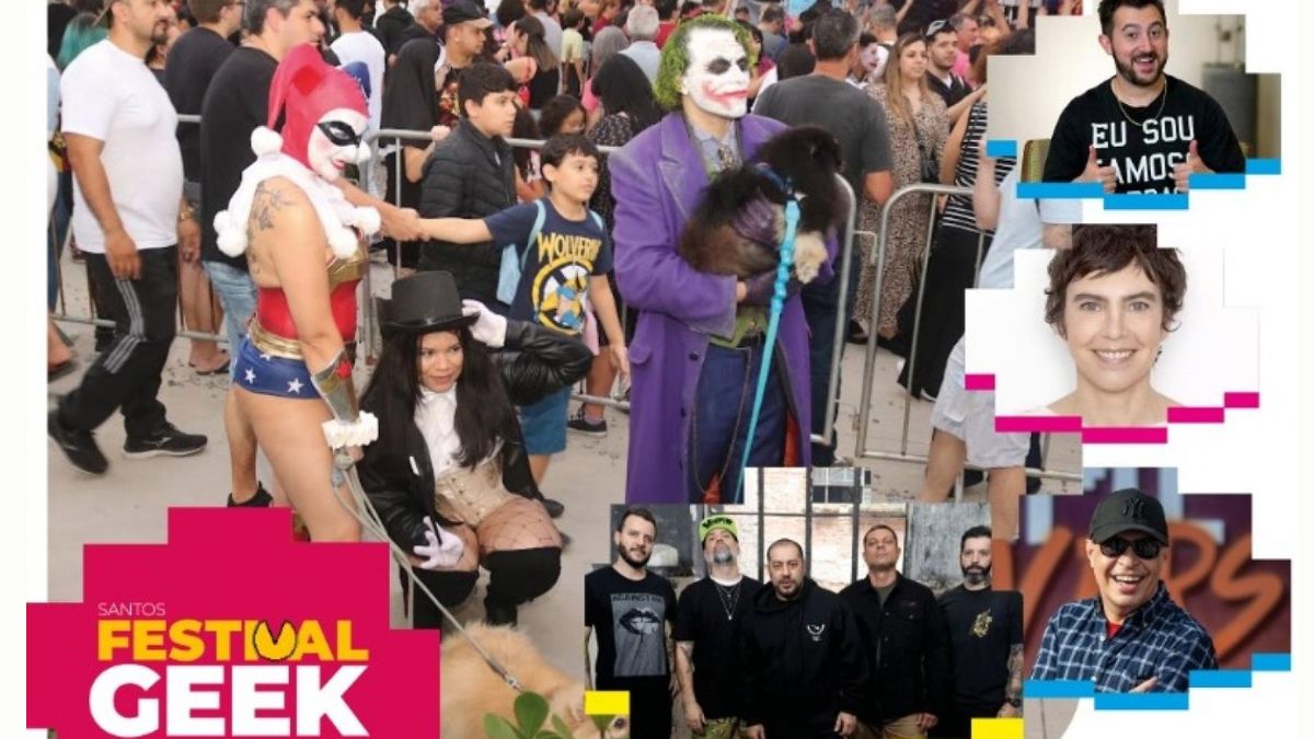Festival Geek começa nesta quinta-feira, no Centro Histórico de Santos