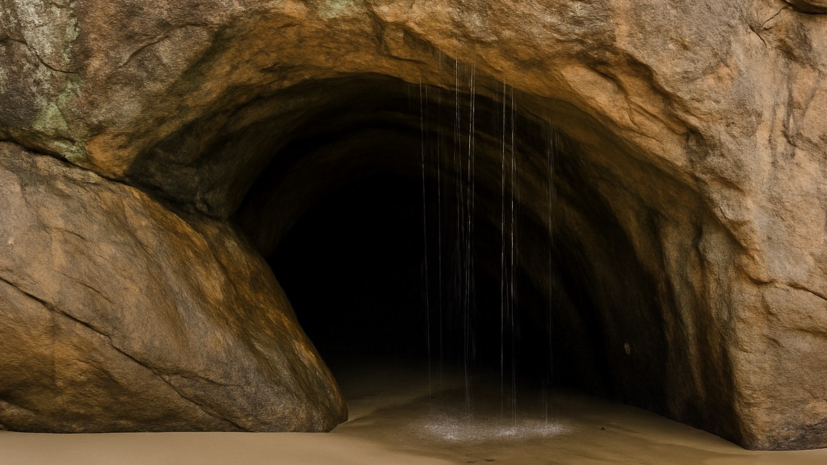 A 'Gruta que Chora' atrai turistas diariamente ao litoral de SP