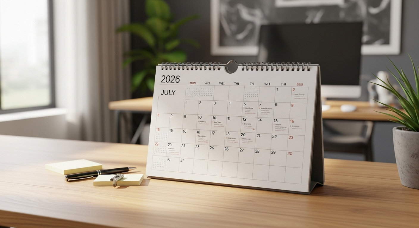 A configuração contrasta com a de 2025, quando a maior parte das datas comemorativas coincidiu com fins de semana, reduzindo a chance de feriadões