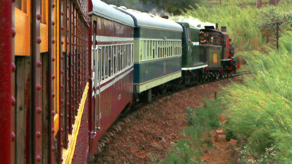A tradicional e histórica Maria Fumaça, de Campinas