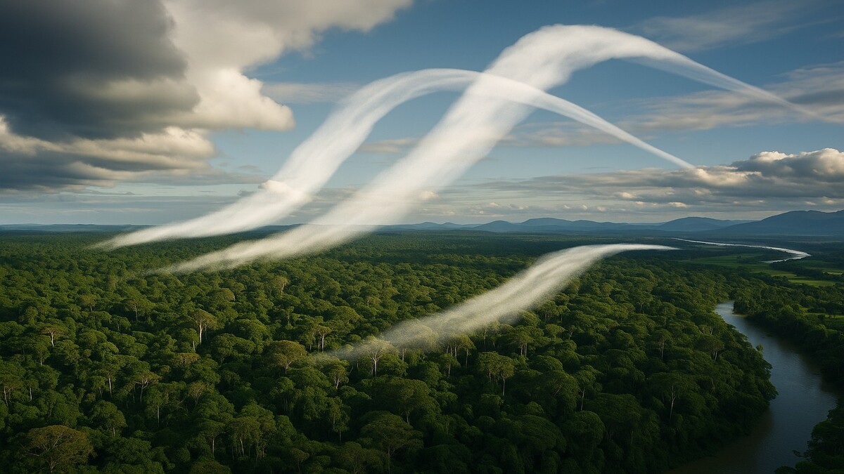 Os 'rios voadores' invisíveis que fazem chover para milhões de pessoas
