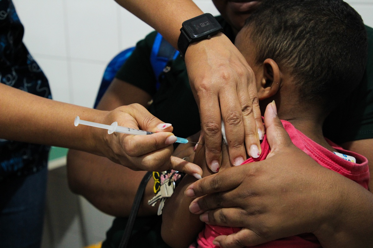Atualmente, a cobertura vacinal contra a Meningite C em São Vicente é de 76,23%