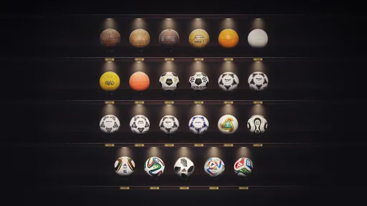 Trionda, bola oficial da Copa de 2026, simboliza a nova fase do Mundial e inspira uma viagem histórica pelas bolas que acompanharam o torneio desde 1930
