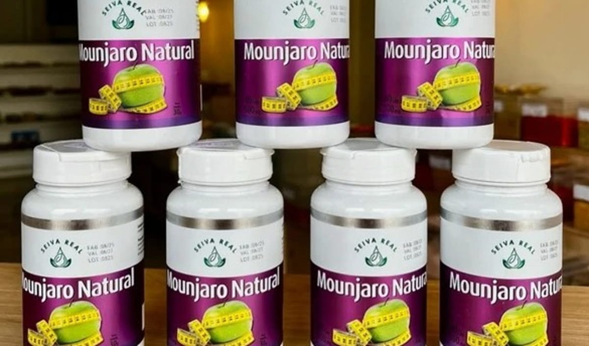 Entre os itens proibidos está o chamado 'Mounjaro Natural', divulgado principalmente nas redes sociais como uma suposta alternativa ao medicamento original