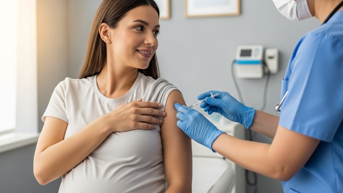 A imunização é destinada a gestantes a partir da 28ª semana de gravidez, independentemente da idade materna