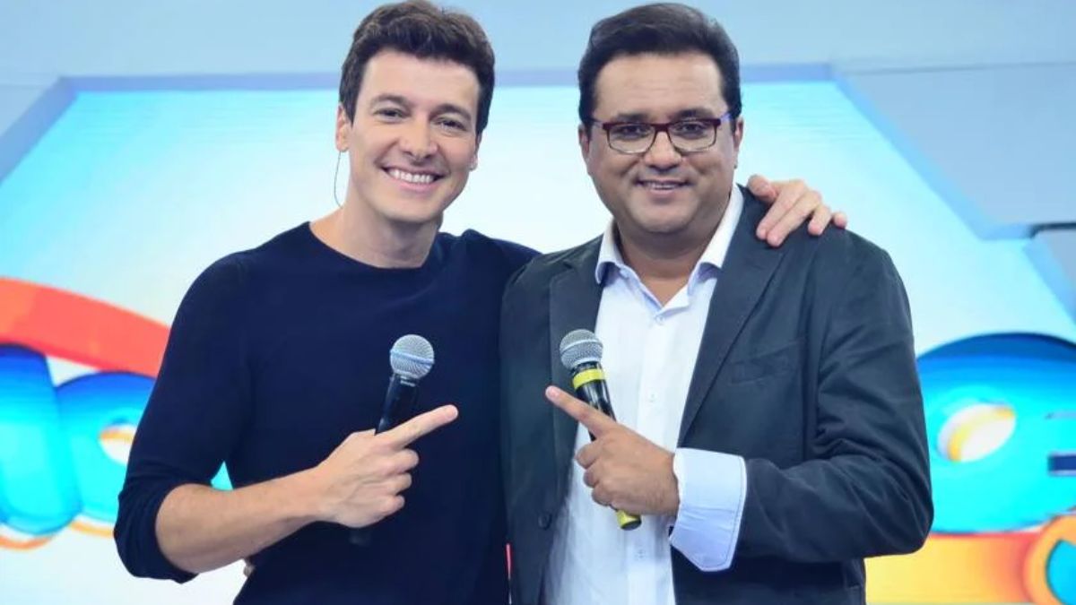 Os apresentadores Geraldo Luís e Rodrigo Faro