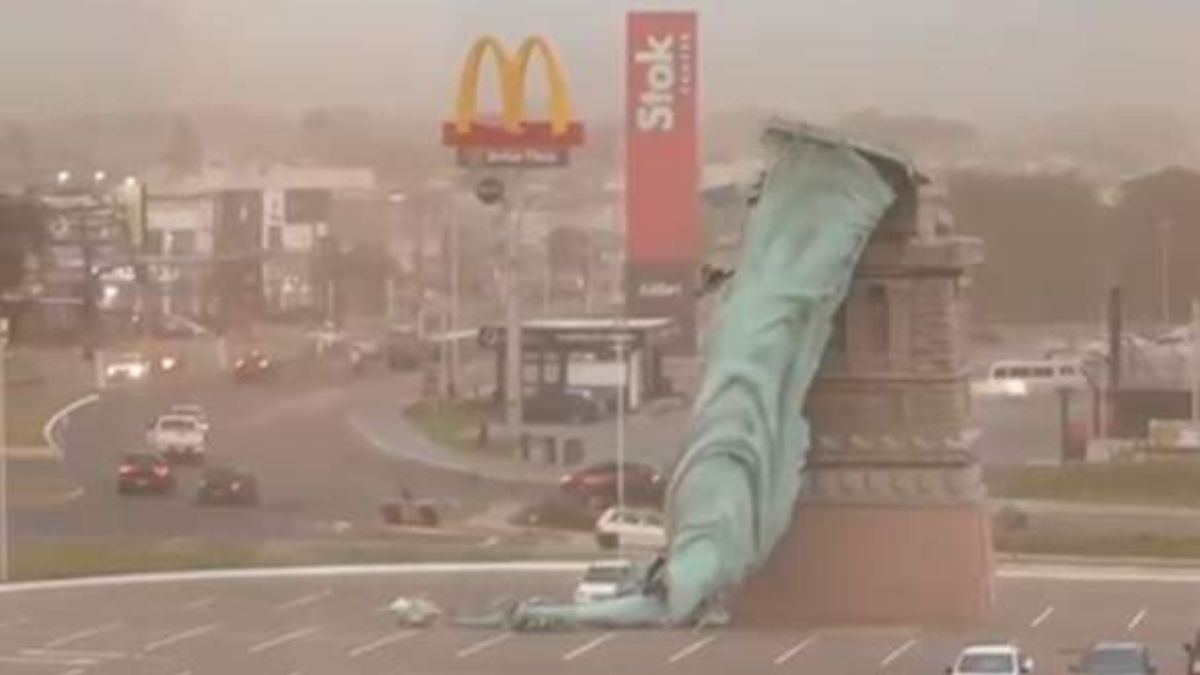 Área foi isolada e retirada da estrutura deve começar nas próximas horas.