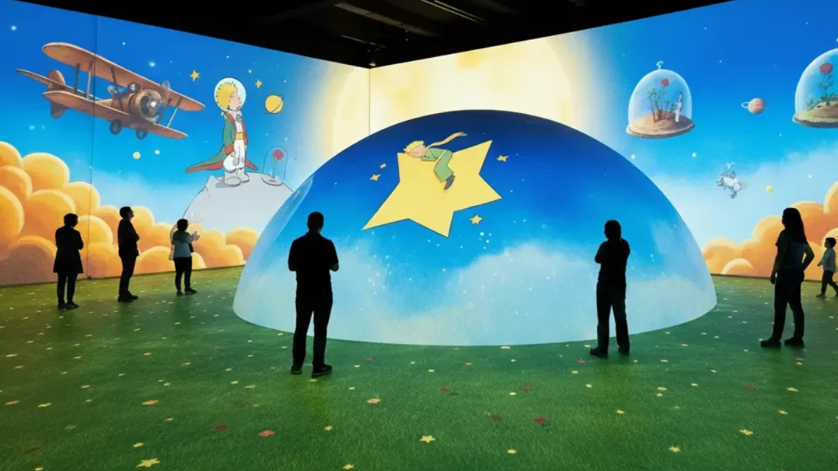 A megaexposição conduz os visitantes a uma jornada cronológica e sensorial que remonta à França dos anos 1920