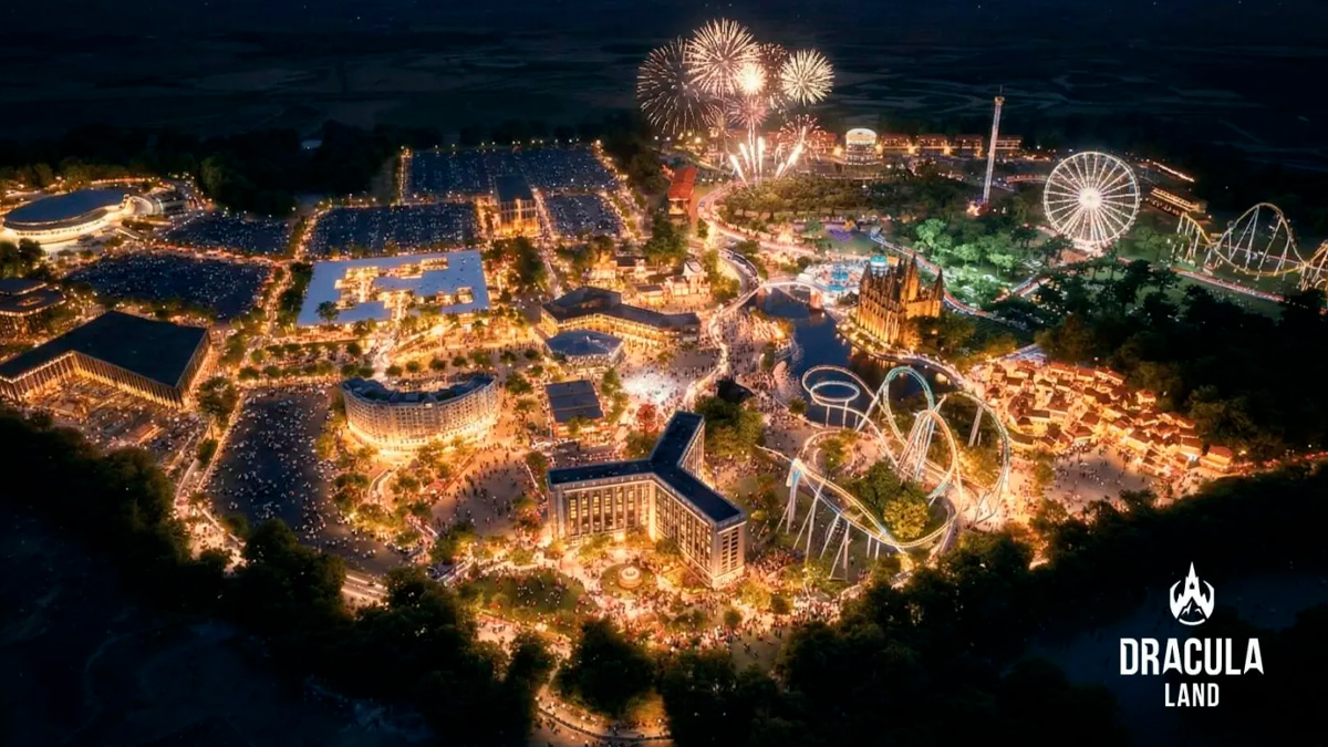 O parque principal ocupará 780 mil metros quadrados, com seis zonas temáticas e cerca de 40 atrações