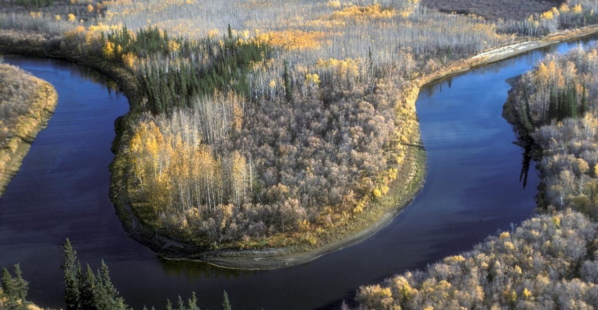 Diferentemente do litoral do Alasca, que recebe influência moderadora do oceano, o interior do estado está profundamente inserido no continente.