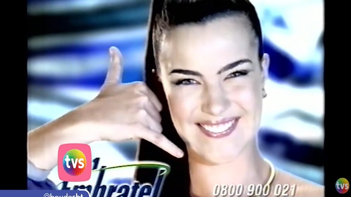 A icônica propaganda da Embratel com a atriz Ana Paula Arósio