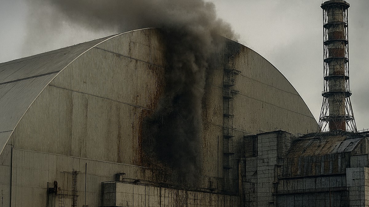 Um drone militar atingiu o Reator 4 de Chernobyl, danificando sua estrutura de contenção