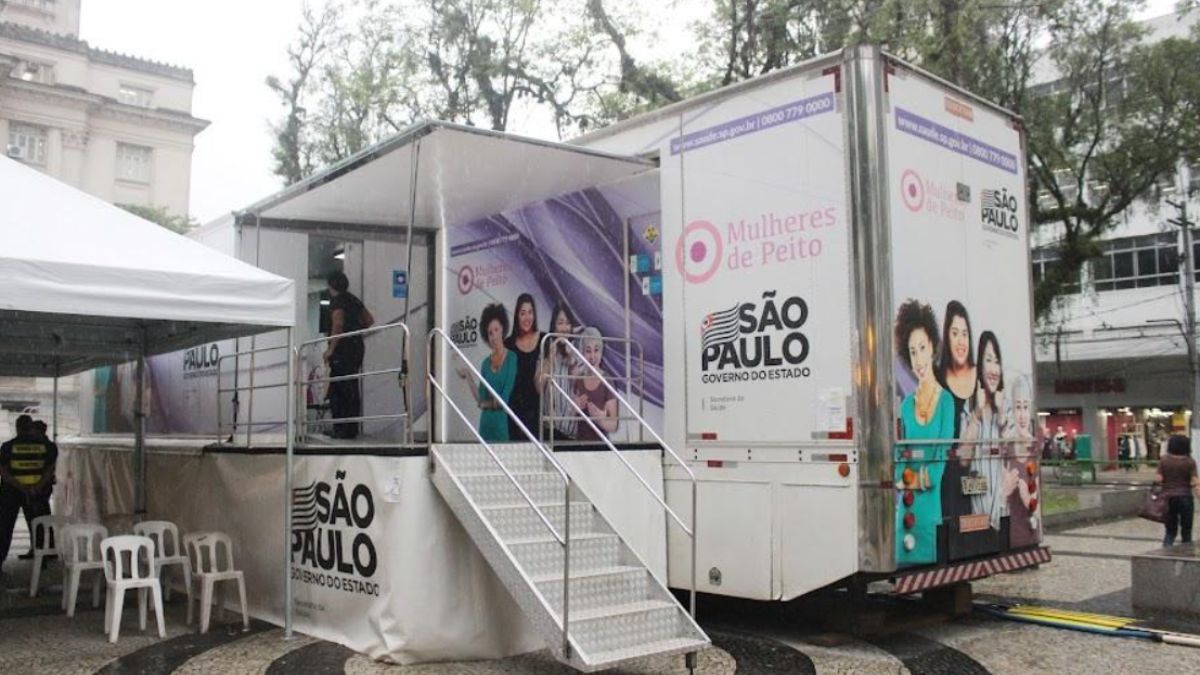 Santos receberá as unidades móveis do SP por Todas, com mamografias gratuitas e cursos profissionalizantes para mulheres