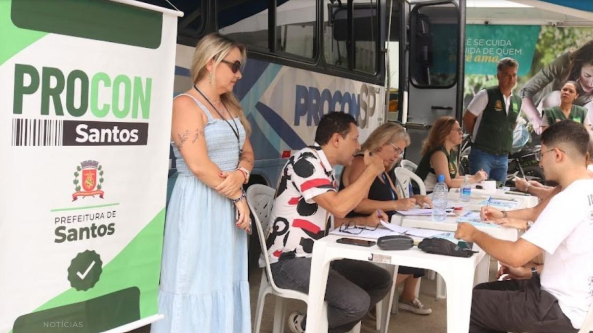 Santos lançou o Procon Móvel, uma iniciativa educativa que leva orientação gratuita à população