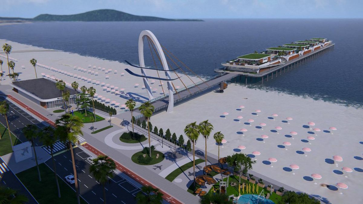 Novo píer promete ser o grande cartão-postal do município