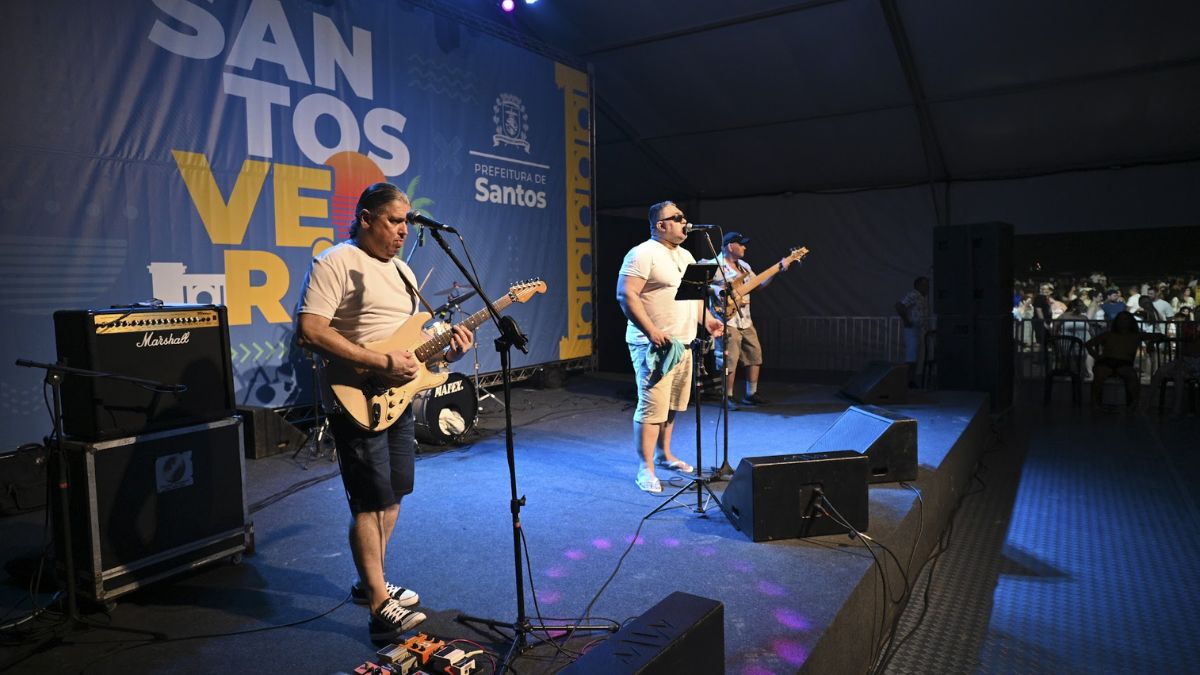 Santos segue em clima de verão com atividades culturais e shows gratuitos espalhados pela orla e outros pontos da cidade durante o projeto 'Santos Verão 2026'