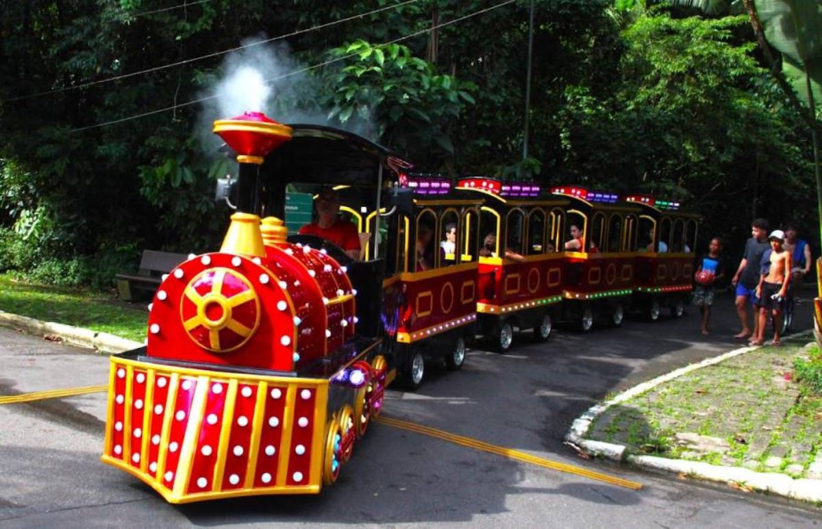 Com foco no público infantil, os simuladores e trenzinhos operam às sextas-feiras, das 17h às 22h, e aos sábados e domingos, das 14h às 22h