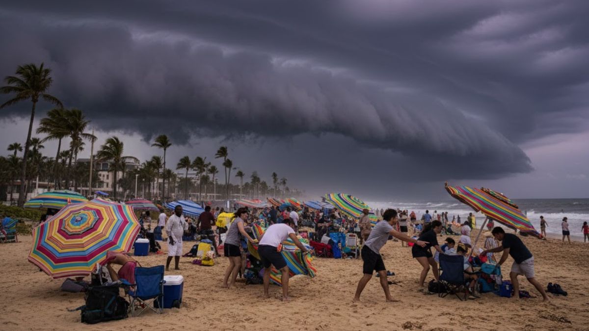 A passagem das tempestades pela região do litoral de São Paulo podem trazer uma leve alteração no clima