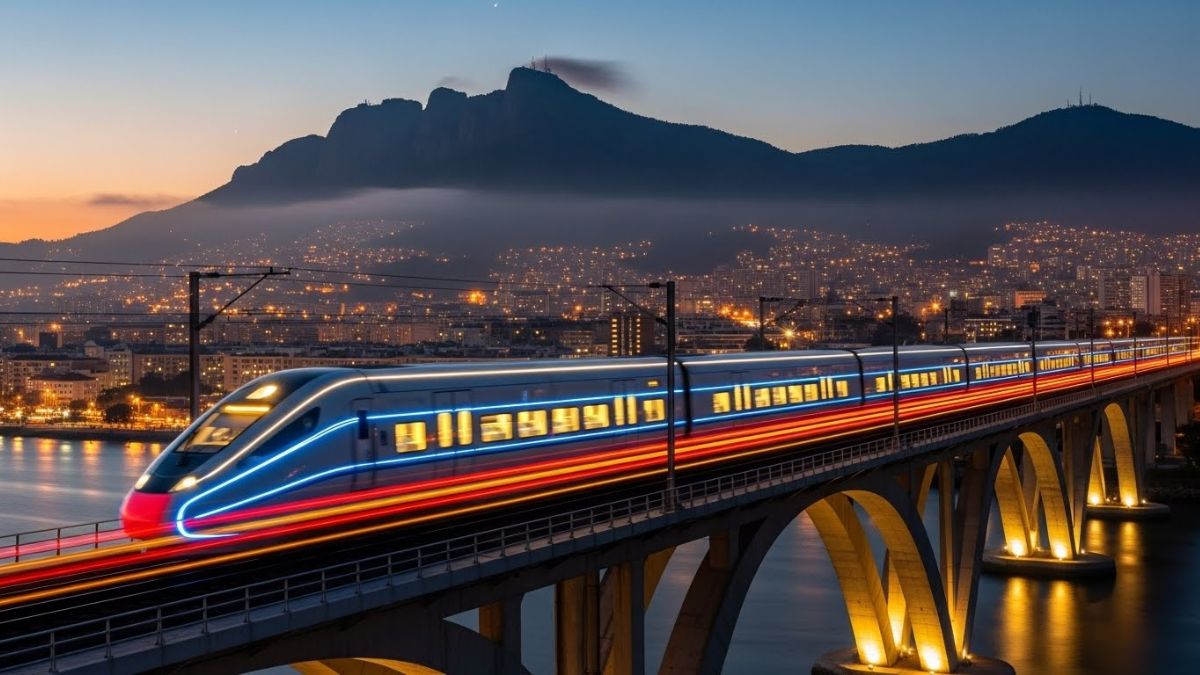 A nova linha férrea, que se estende por 510 quilômetros, ligará de forma direta Campinas, São Paulo e Rio de Janeiro