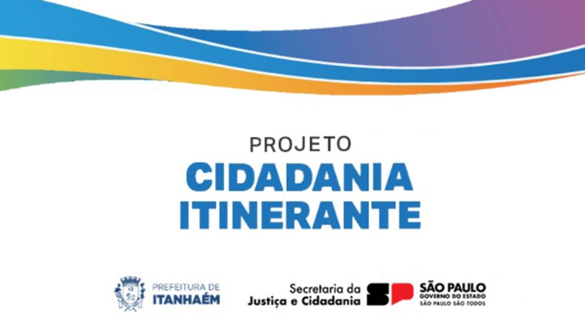 Nesta sexta-feira (9) e no sábado (10), o município de Itanhaém será contemplado com o Projeto Cidadania Itinerante