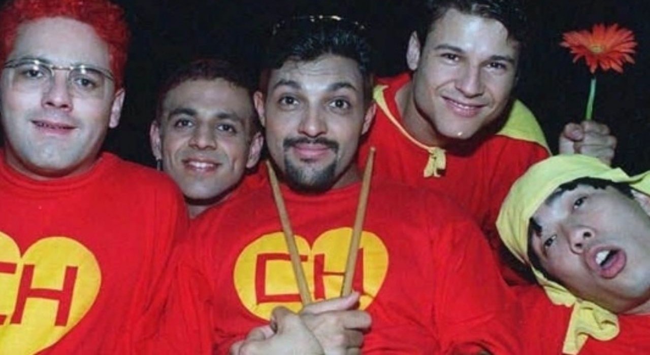 A banda Mamonas Assassinas meses antes do trágico acidente aéreo