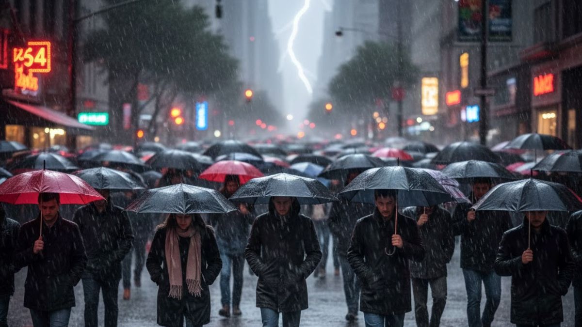 O final de semana será repleto de muita chuva e queda nas temperaturas
