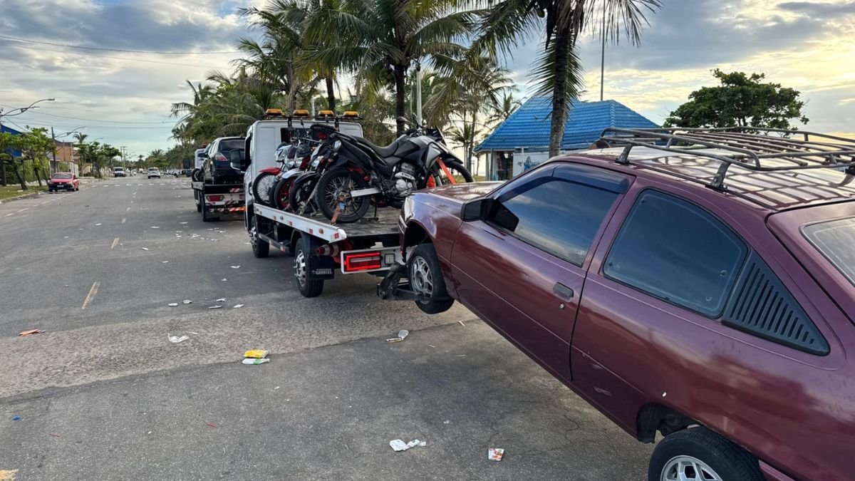 Além do combate à poluição sonora, a operação também mirou irregularidades no trânsito