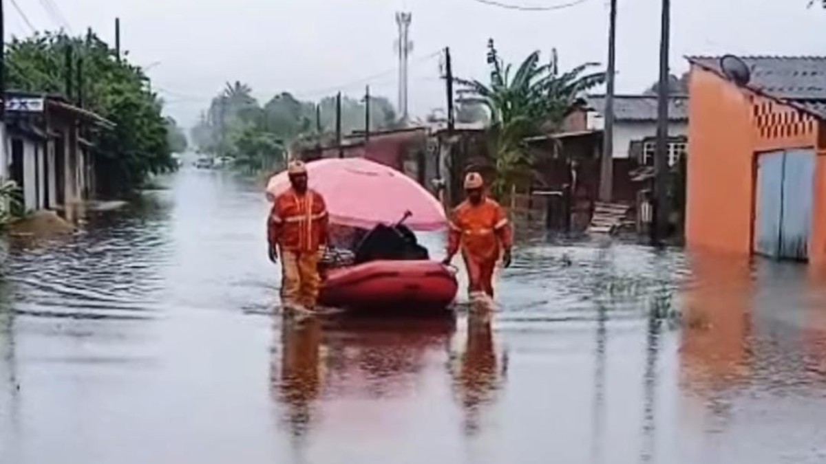 Peruíbe registrou chuvas persistentes do final do dia 3 até a manhã deste 4 de janeiro