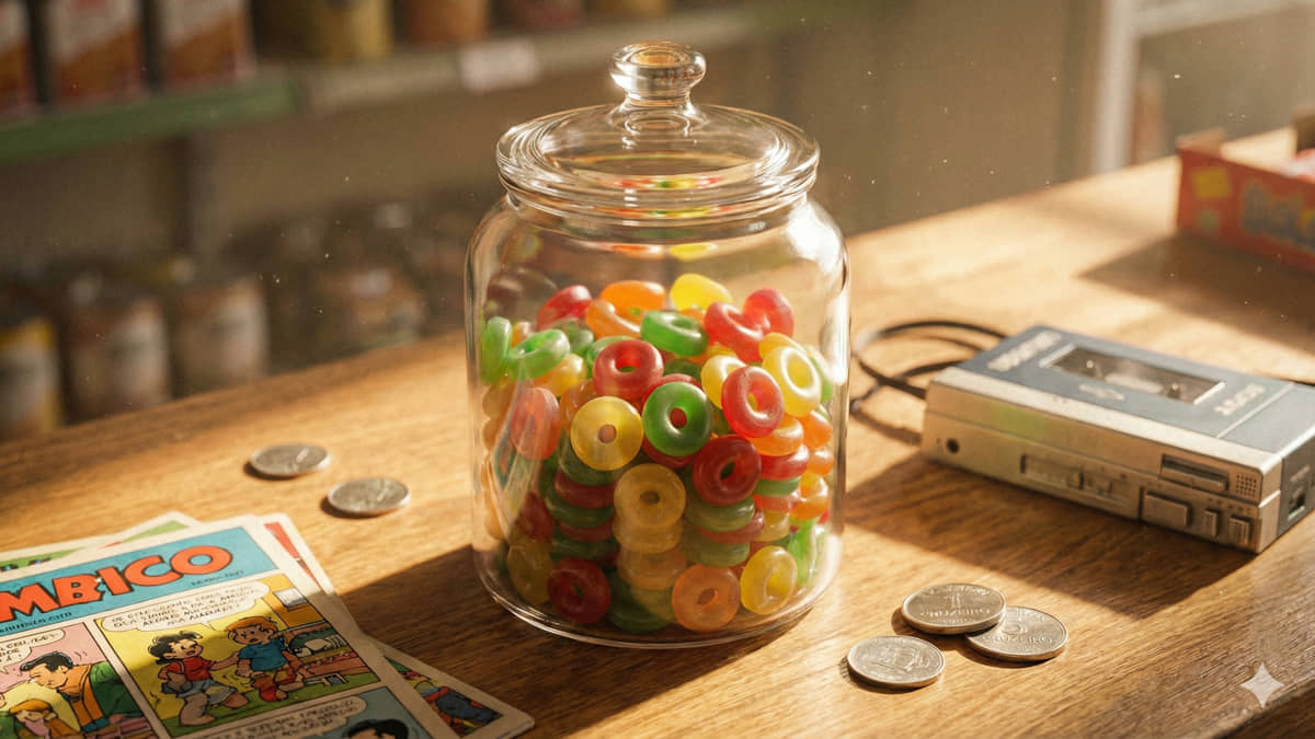 As temindas balas soft em uma vendinha de bairro dos anos 80/90