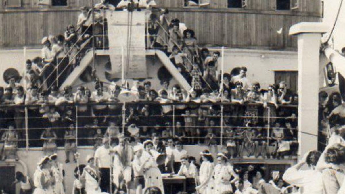 Um dos navios que partiram da Europa com imigrantes rumo ao Porto de Santos, trazendo milhares de pessoas com sonhos e muitos planos