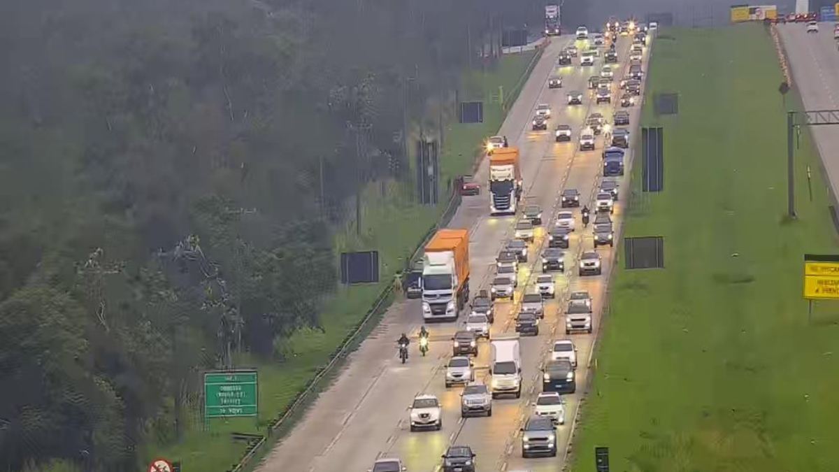 A concessionária alerta para a presença de chuva nos trechos de planalto, serra e na interligação