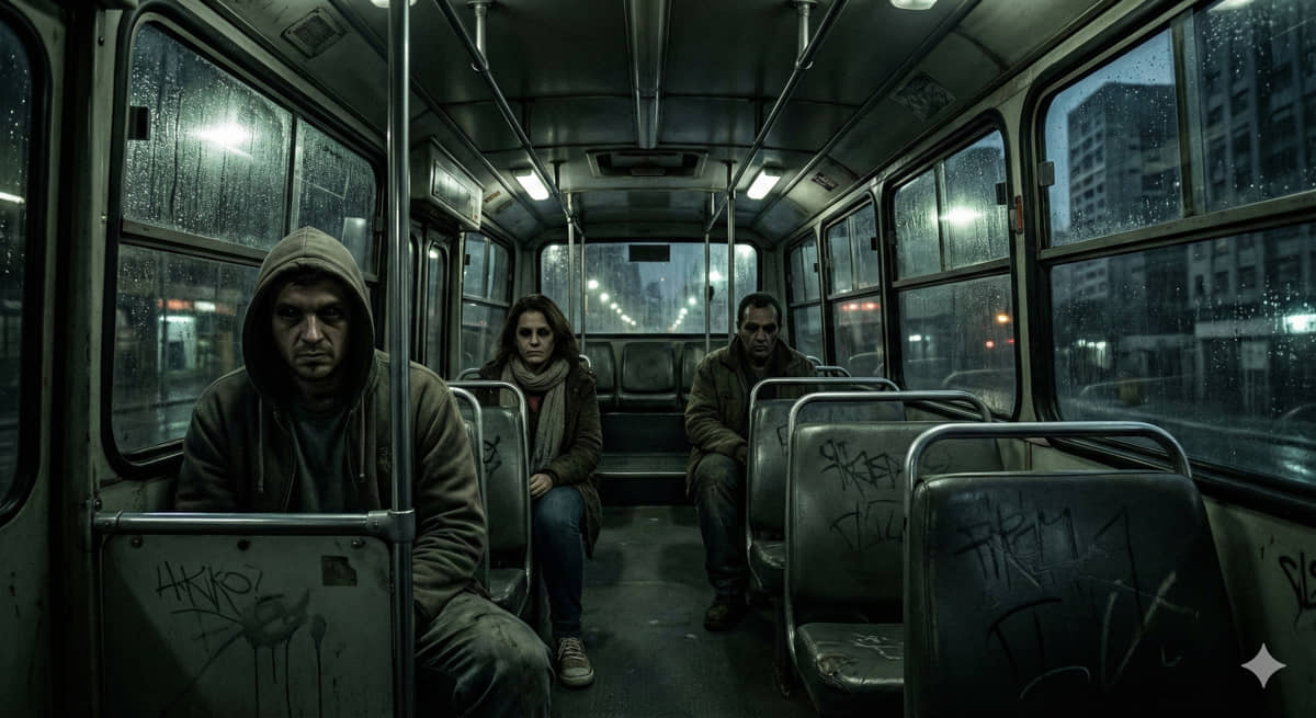 Relatos falam de pessoas com expressões faciais hostis e um universo sombrio