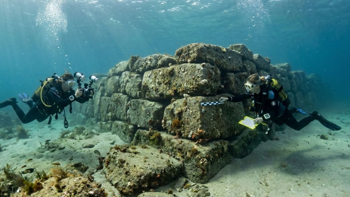 A megaestrutura submersa de 3.300 toneladas na Bretanha revela segredos de uma civilização pré-histórica que dominava a engenharia costeira