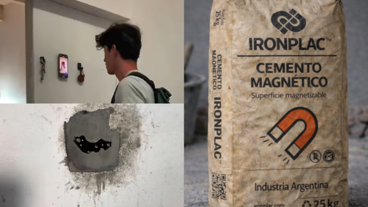 Batizada de Ironplac, a tecnologia funciona como um tipo de gesso moderno aplicado diretamente na parede