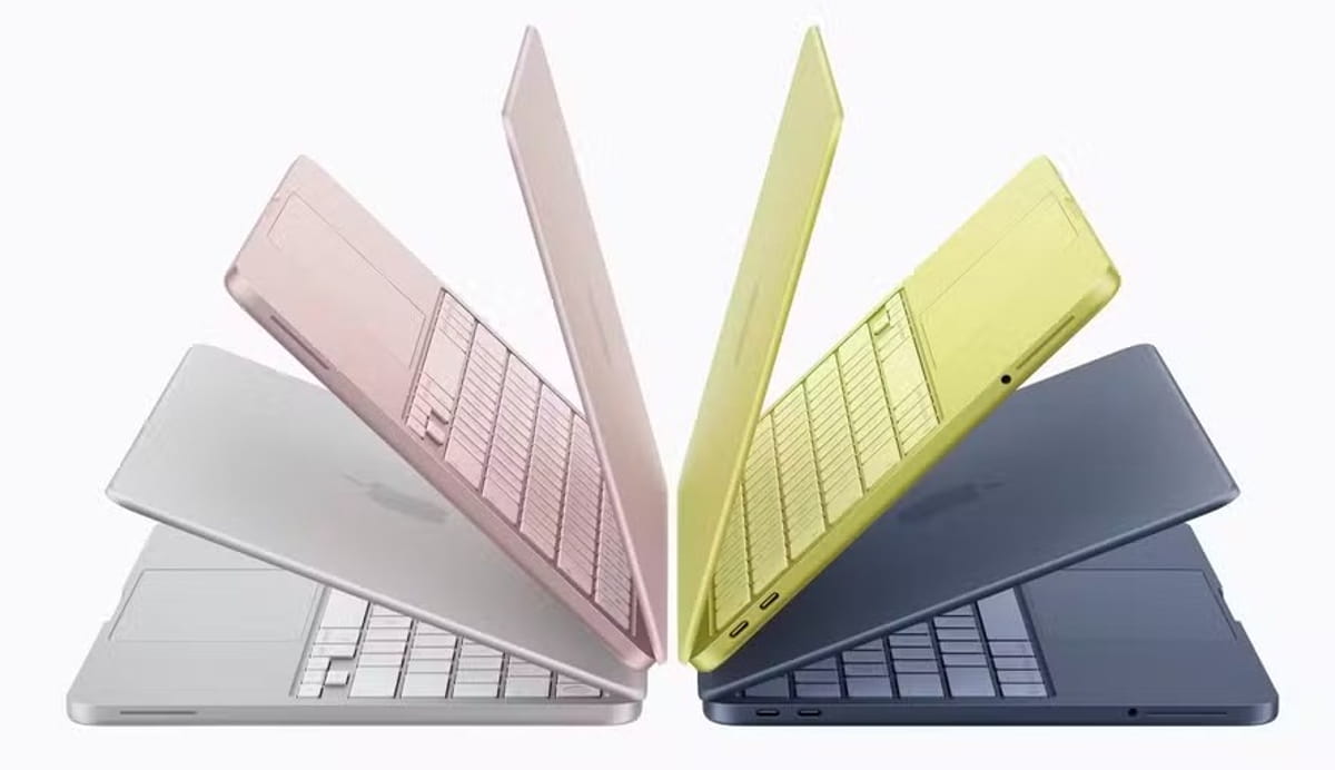 O MacBook Neo abandona a sobriedade e aposta em quatro cores: Rosa, Índigo, Prata e o novo Cítrico