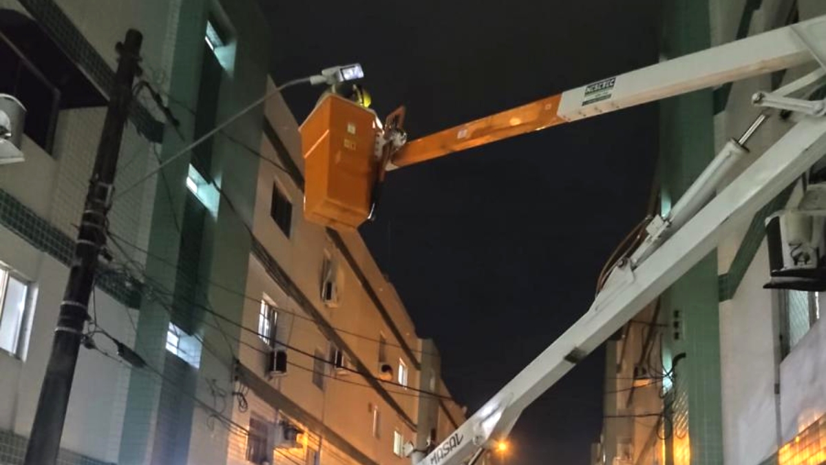 Os trabalhos preveem a substituição da iluminação em 187 pontos distribuídos por 47 ruas do bairro