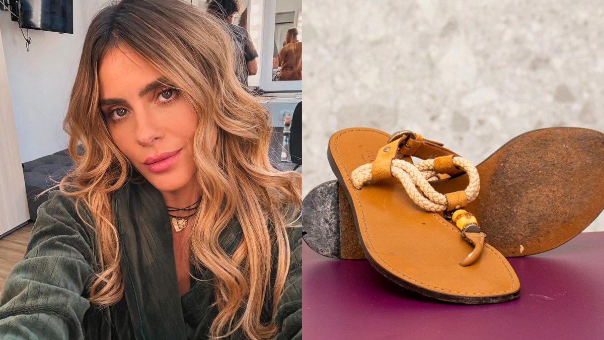 Uma sandália de grife sendo vendida por quase oito vezes menos que o valor original chamou a atenção nas redes sociais.