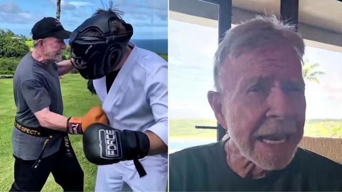 Chuck Norris mostrou que ainda está com saúde aos 86 anos