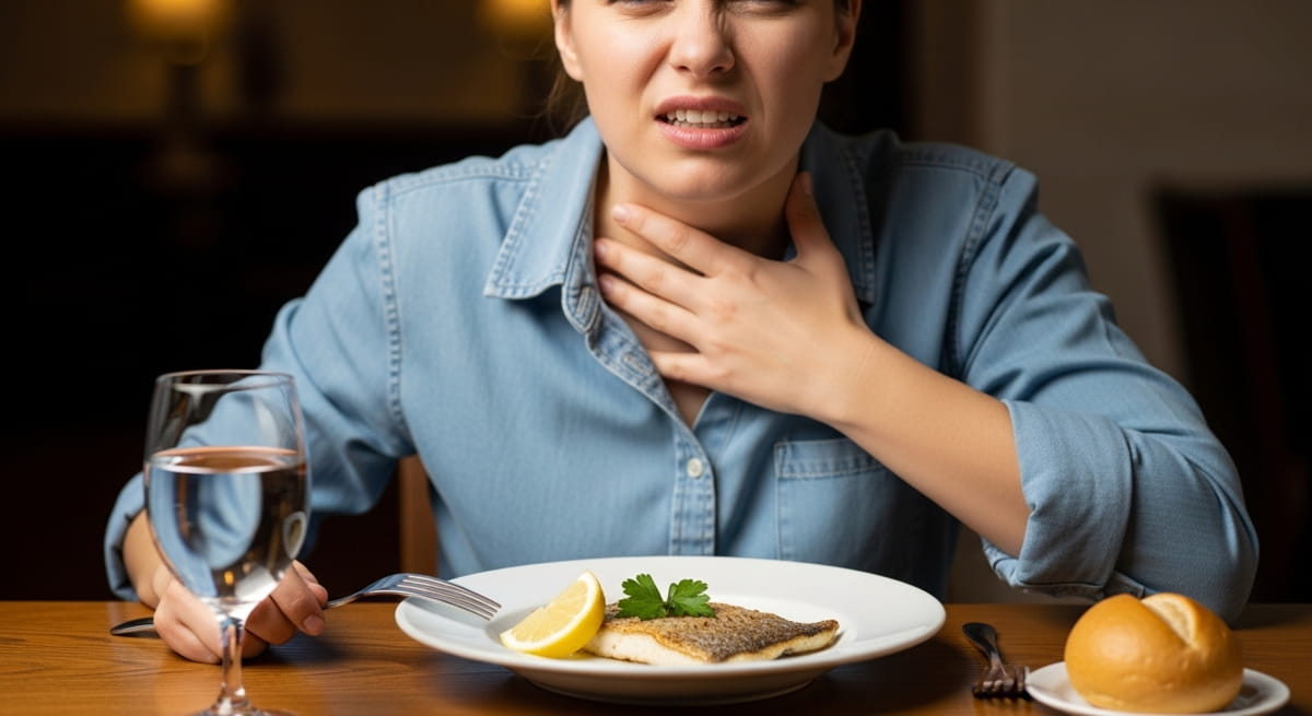 Procure atendimento imediato se surgirem sinais de alerta como dor intensa no pescoço ou no peito, que pode indicar uma perfuração interna