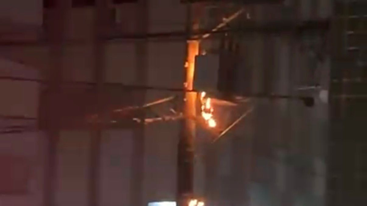 O Corpo de Bombeiros foi acionado e prestou socorro ao local