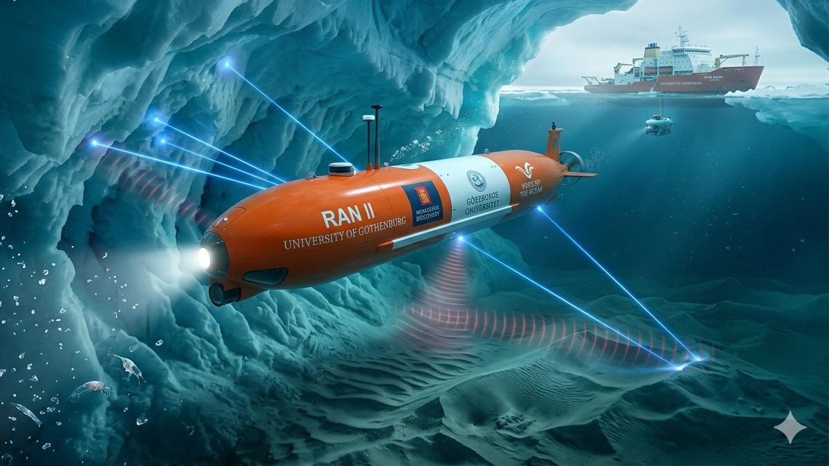 RAN II: Veículo autônomo mapeando sob o gelo da Antártida